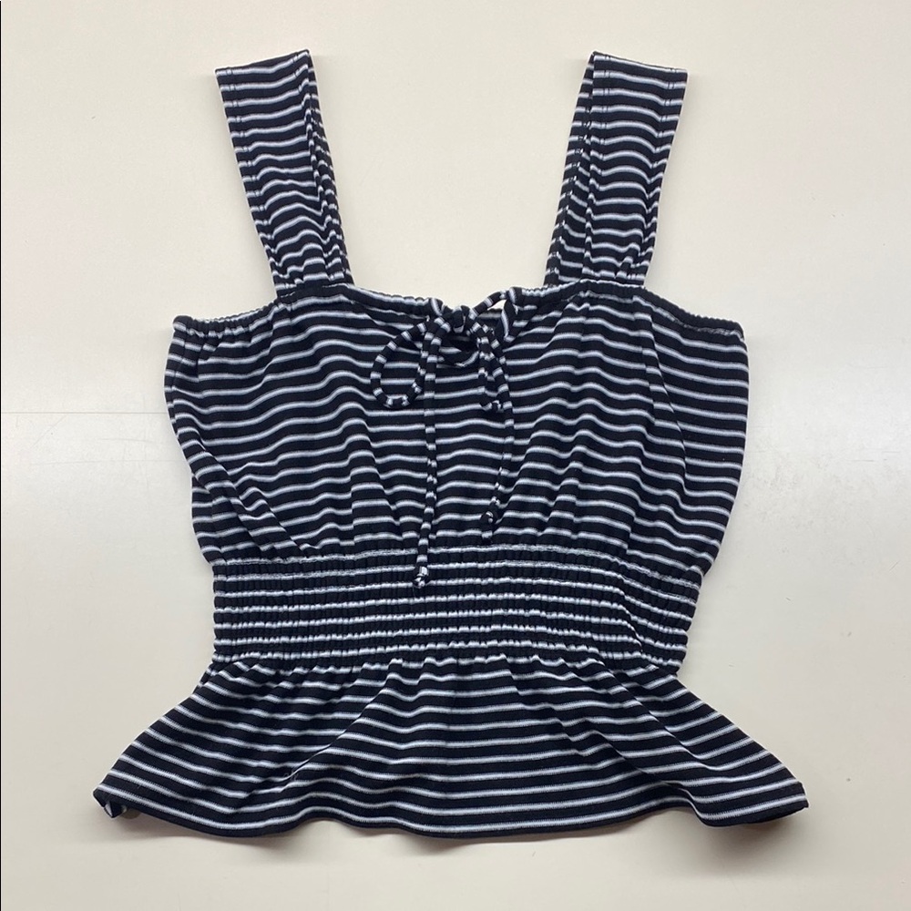 Chaser Striped Navy and White Top size M